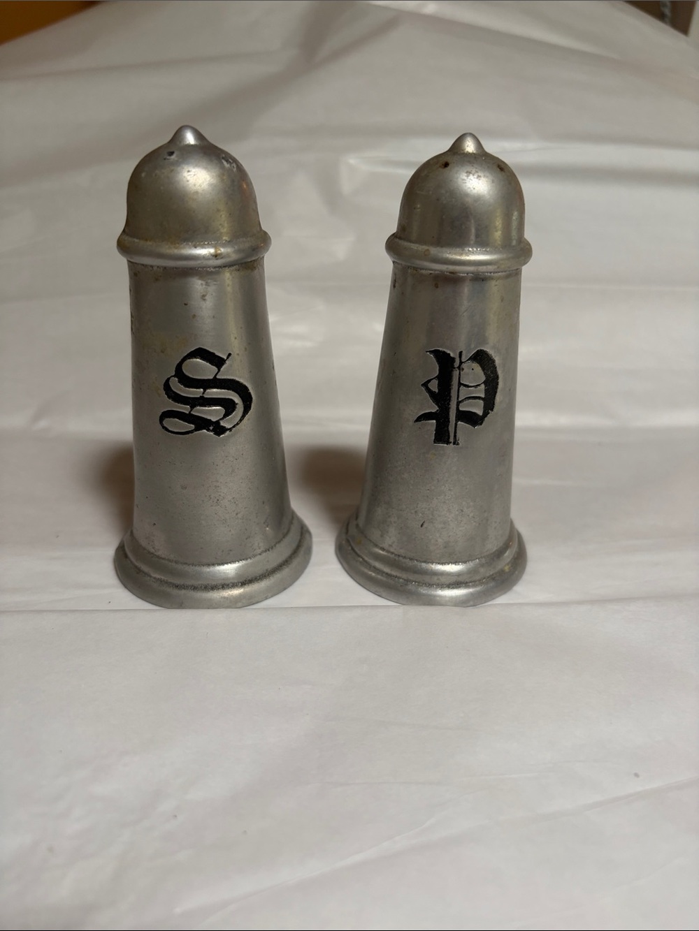 Wilton Armetale Salt and Pepper Shakers
